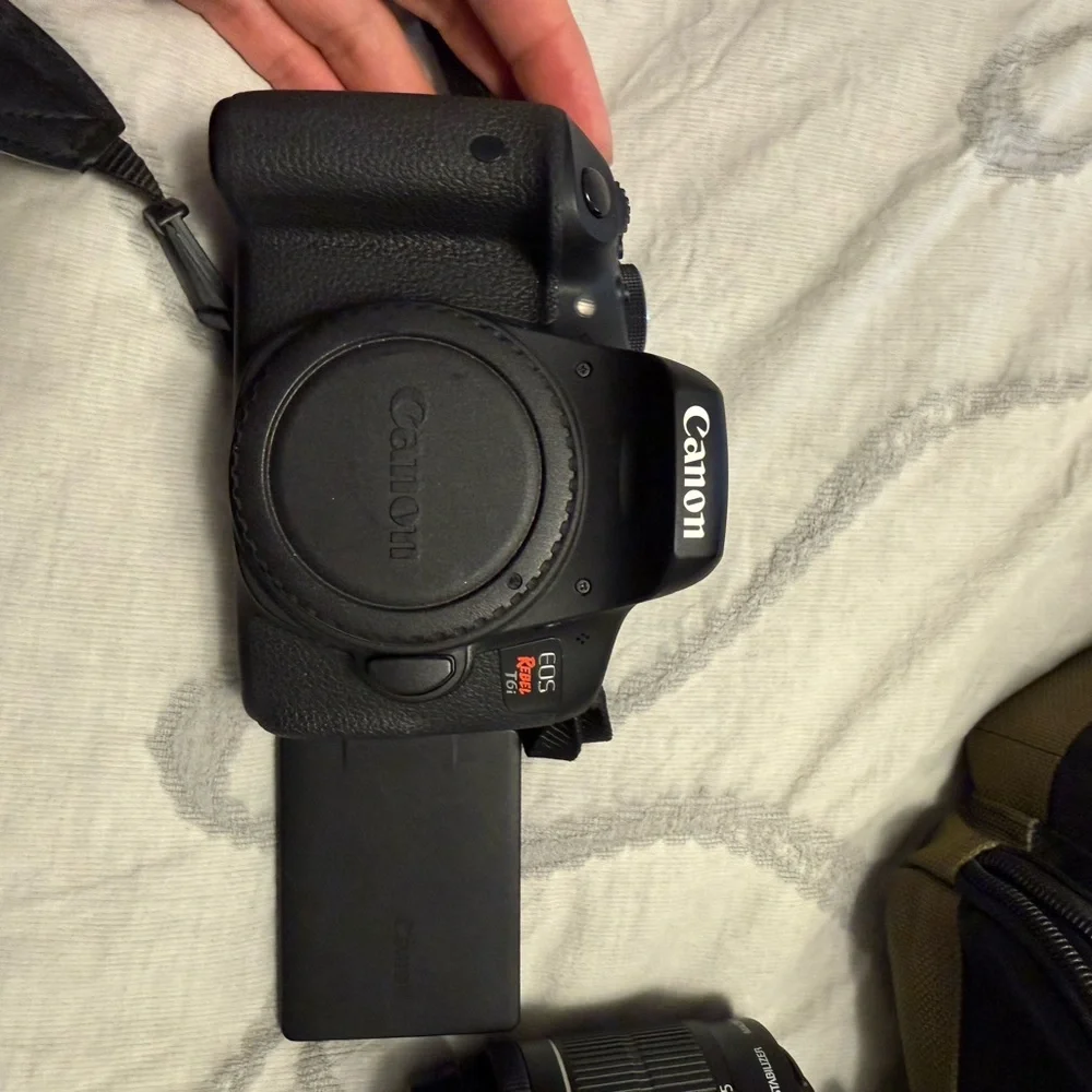 Canon Black DSLR  T6i Camera with Accessories